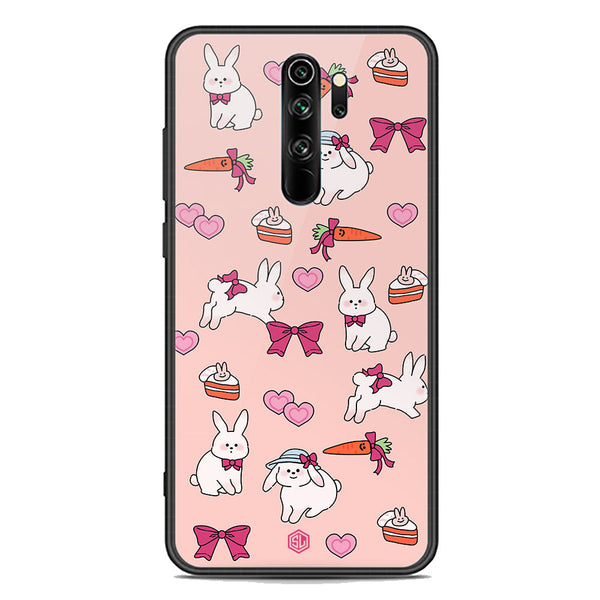 Cute Korean Design Series Soft Phone Case - Premium Glass Case - Design 1 - Xiaomi Redmi Note 8 Pro
