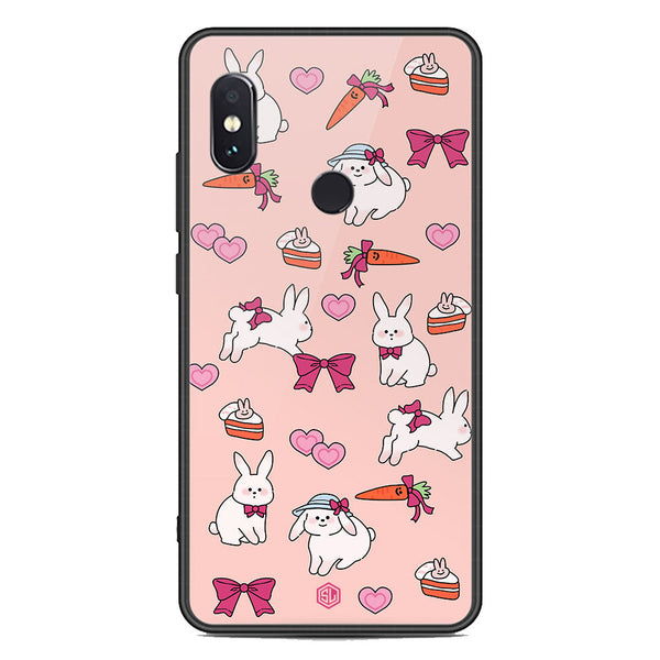 Cute Korean Design Series Soft Phone Case - Premium Glass Case - Design 1 - Xiaomi Redmi Note 5 Pro