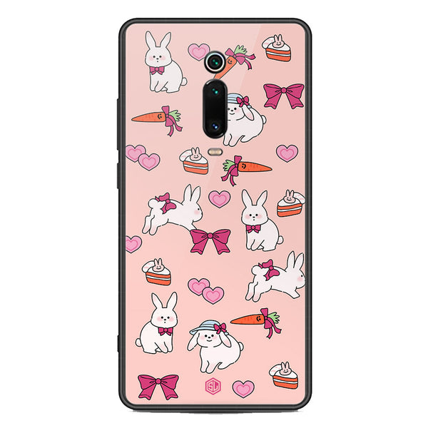 Cute Korean Design Series Soft Phone Case - Premium Glass Case - Design 1 - Xiaomi Redmi K20
