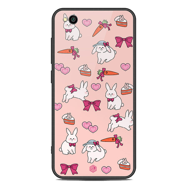 Cute Korean Design Series Soft Phone Case - Premium Glass Case - Design 1 - Xiaomi Redmi Go