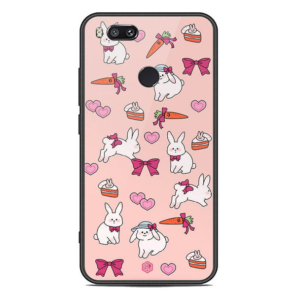 Cute Korean Design Series Soft Phone Case - Premium Glass Case - Design 1 - Xiaomi Mi A1 / Mi 5X