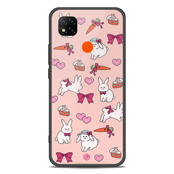 Cute Korean Design Series Soft Phone Case - Premium Glass Case - Design 1 - Xiaomi Redmi 10A
