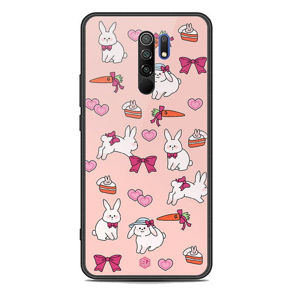 Cute Korean Design Series Soft Phone Case - Premium Glass Case - Design 1 - Xiaomi Poco M2