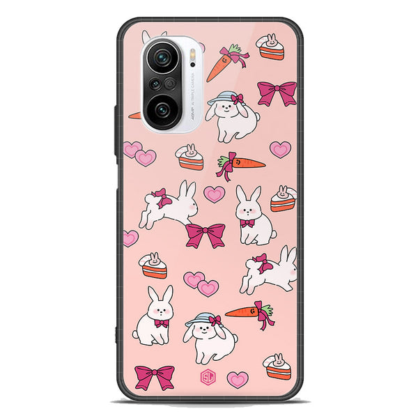 Cute Korean Design Series Soft Phone Case - Premium Glass Case - Design 1 - Xiaomi Mi 11X
