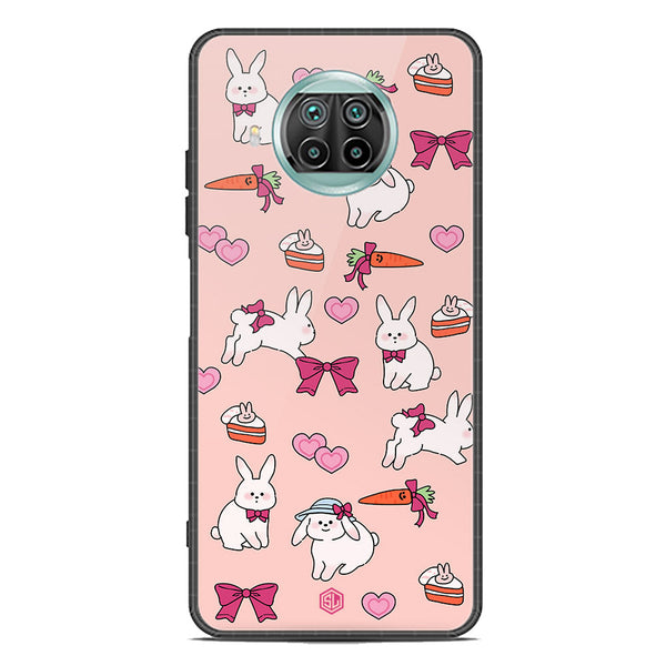Cute Korean Design Series Soft Phone Case - Premium Glass Case - Design 1 - Xiaomi Mi 10T Lite