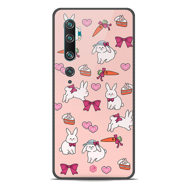 Cute Korean Design Series Soft Phone Case - Premium Glass Case - Design 1 - Xiaomi Mi Note 10