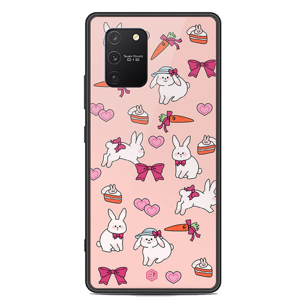 Cute Korean Design Series Soft Phone Case - Premium Glass Case - Design 1 - Samsung Galaxy S10 Lite