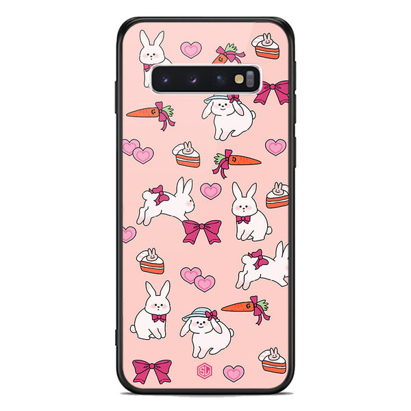 Cute Korean Design Series Soft Phone Case - Premium Glass Case - Design 1 - Samsung Galaxy S10 5G