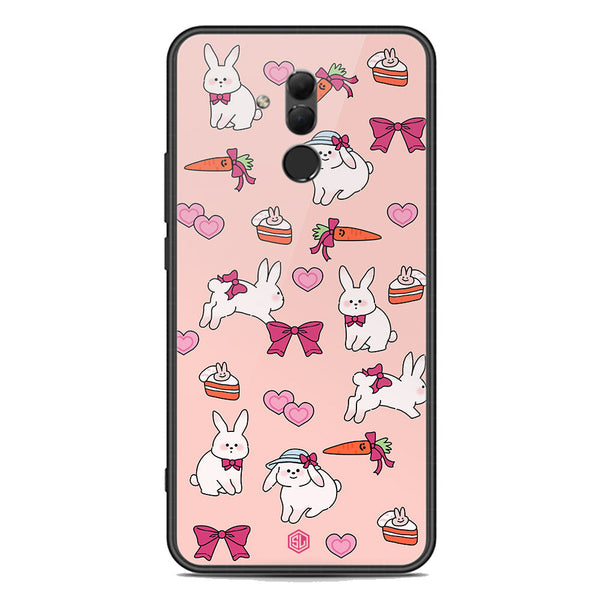 Cute Korean Design Series Soft Phone Case - Premium Glass Case - Design 1 - Huawei Mate 20 Lite