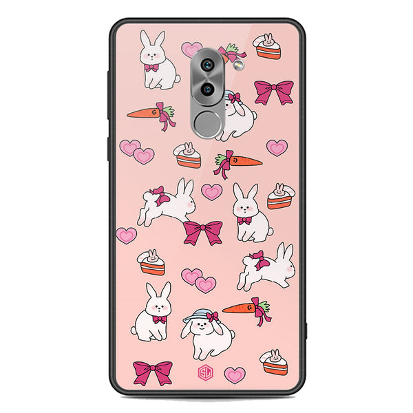 Cute Korean Design Series Soft Phone Case - Premium Glass Case - Design 1 - Huawei Mate 9 Lite