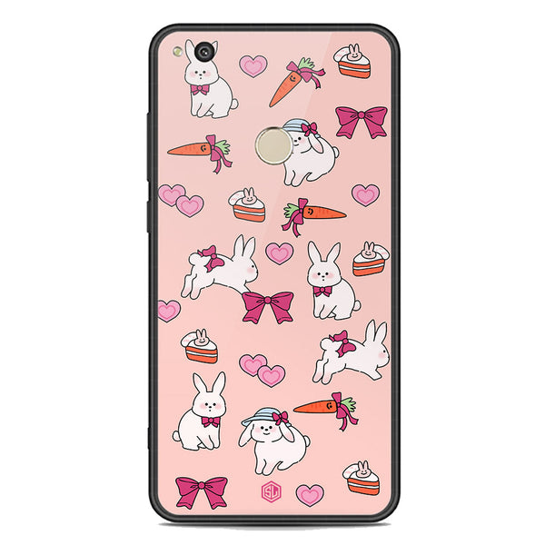 Cute Korean Design Series Soft Phone Case - Premium Glass Case - Design 1 - Huawei Honor P8 Lite 2017