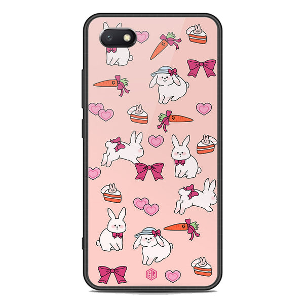 Cute Korean Design Series Soft Phone Case - Premium Glass Case - Design 1 - Huawei Honor 7S