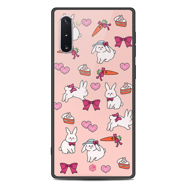 Cute Korean Design Series Soft Phone Case - Premium Glass Case - Design 1 - Samsung Galaxy Note 10