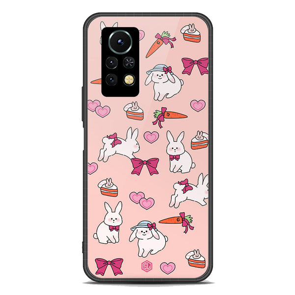 Cute Korean Design Series Soft Phone Case - Premium Glass Case - Design 1 - Infinix Note 11s