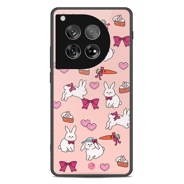 Cute Korean Design Series Soft Phone Case - Premium Glass Case - Design 1 - OnePlus 12