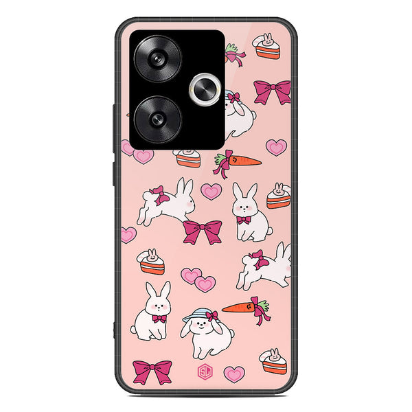 Cute Korean Design Series Soft Phone Case - Premium Glass Case - Design 1 - Xiaomi Poco F6