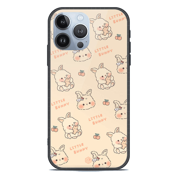 Cute Korean Design Series Soft Phone Case - Premium Glass Case - Design 2 - iPhone 13 Pro