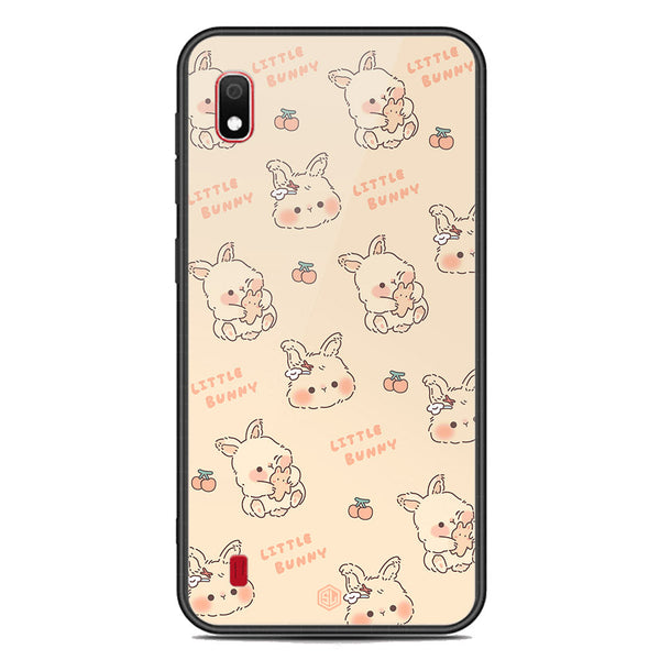 Cute Korean Design Series Soft Phone Case - Premium Glass Case - Design 2 - Samsung Galaxy A10