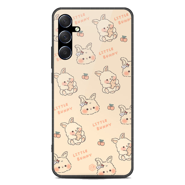 Cute Korean Design Series Soft Phone Case - Premium Glass Case - Design 2 - Samsung Galaxy M54