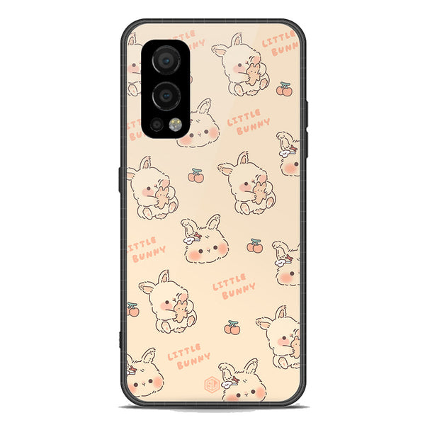 Cute Korean Design Series Soft Phone Case - Premium Glass Case - Design 2 - OnePlus Nord 2