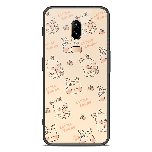 Cute Korean Design Series Soft Phone Case - Premium Glass Case - Design 2 - OnePlus 6