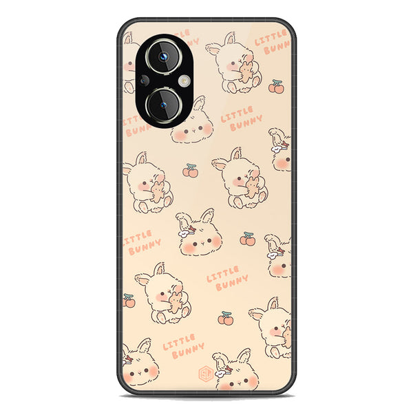 Cute Korean Design Series Soft Phone Case - Premium Glass Case - Design 2 - Oppo Reno8 Lite