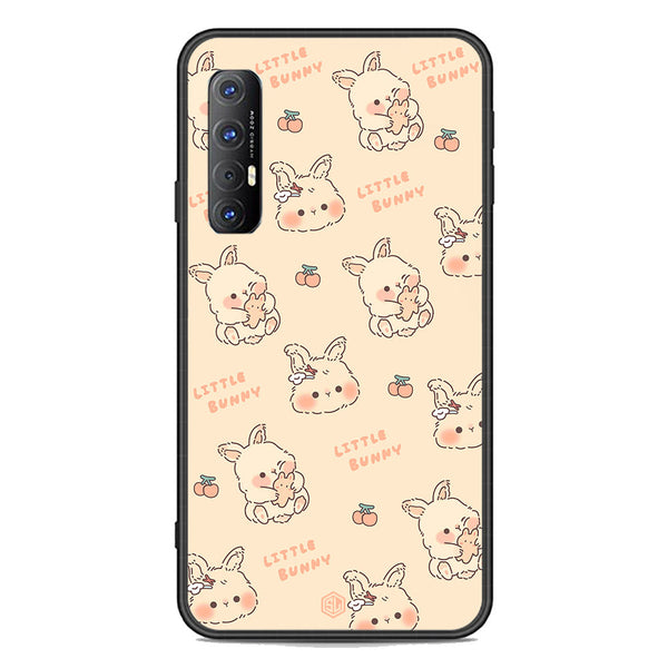 Cute Korean Design Series Soft Phone Case - Premium Glass Case - Design 2 - Oppo Reno 3 Pro