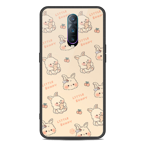 Cute Korean Design Series Soft Phone Case - Premium Glass Case - Design 2 - Oppo R17 Pro