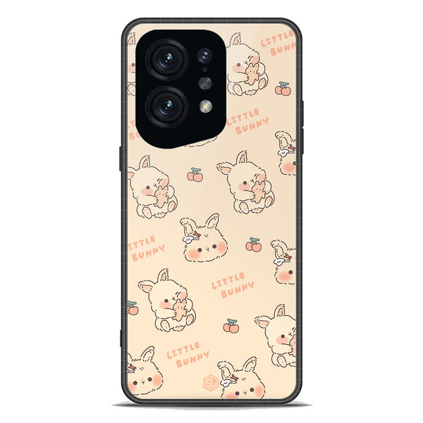 Cute Korean Design Series Soft Phone Case - Premium Glass Case - Design 2 - Oppo Find X5