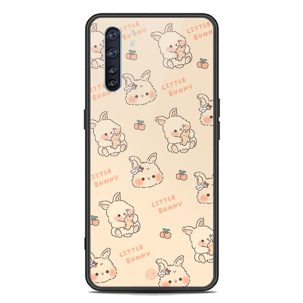 Cute Korean Design Series Soft Phone Case - Premium Glass Case - Design 2 - Oppo F15