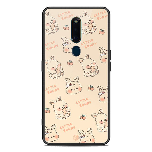 Cute Korean Design Series Soft Phone Case - Premium Glass Case - Design 2 - Oppo F11 Pro