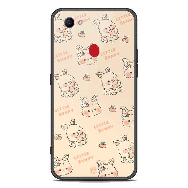 Cute Korean Design Series Soft Phone Case - Premium Glass Case - Design 2 - Oppo F7