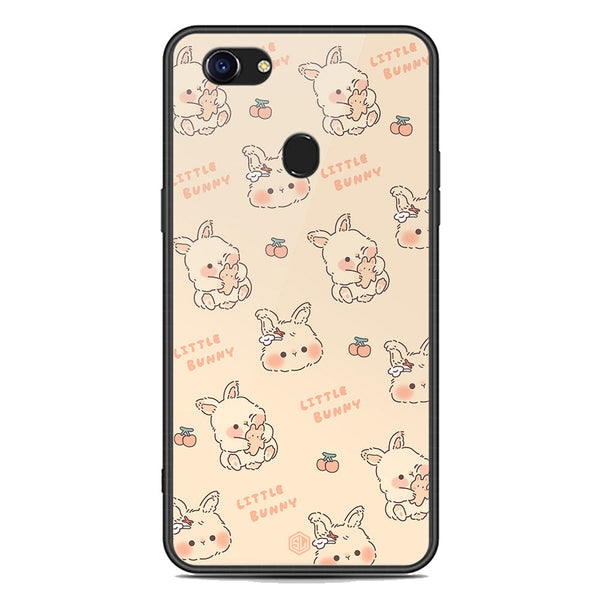 Cute Korean Design Series Soft Phone Case - Premium Glass Case - Design 2 - Oppo F5