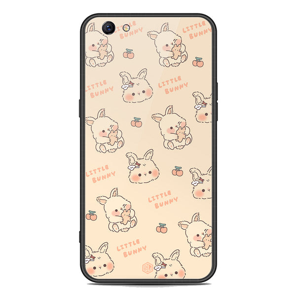 Cute Korean Design Series Soft Phone Case - Premium Glass Case - Design 2 - Oppo F3 Plus