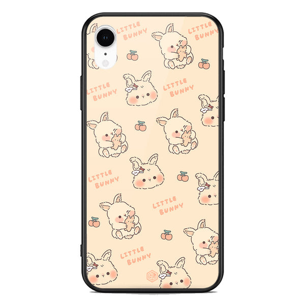 Cute Korean Design Series Soft Phone Case - Premium Glass Case - Design 2 - iPhone XR