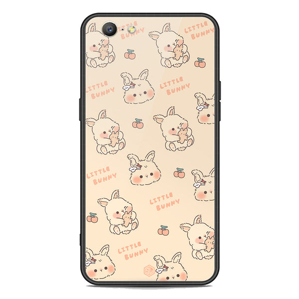 Cute Korean Design Series Soft Phone Case - Premium Glass Case - Design 2 - Oppo A39