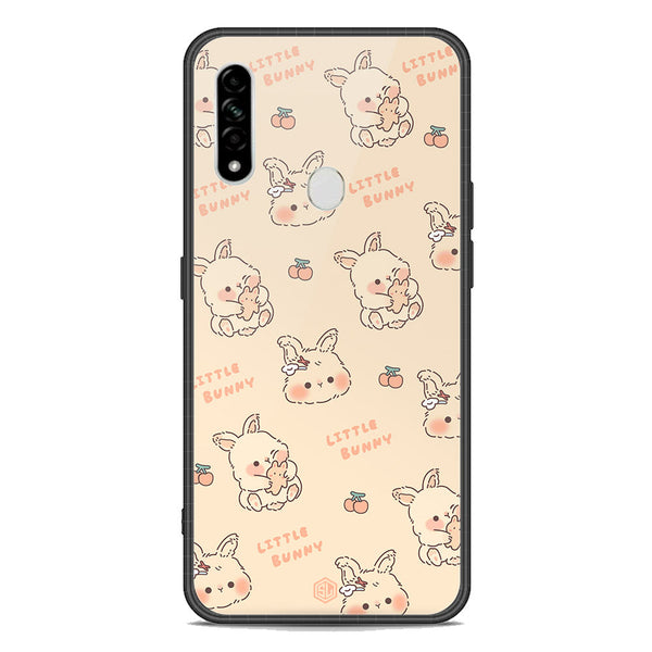 Cute Korean Design Series Soft Phone Case - Premium Glass Case - Design 2 - Oppo A31
