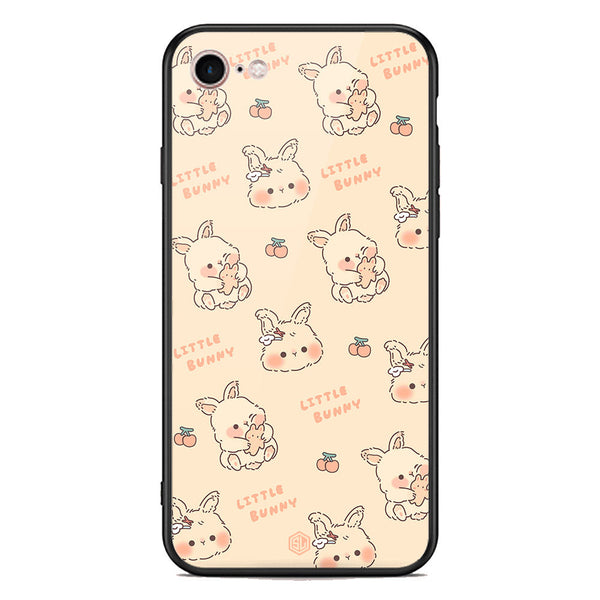 Cute Korean Design Series Soft Phone Case - Premium Glass Case - Design 2 - iPhone 8 / 7