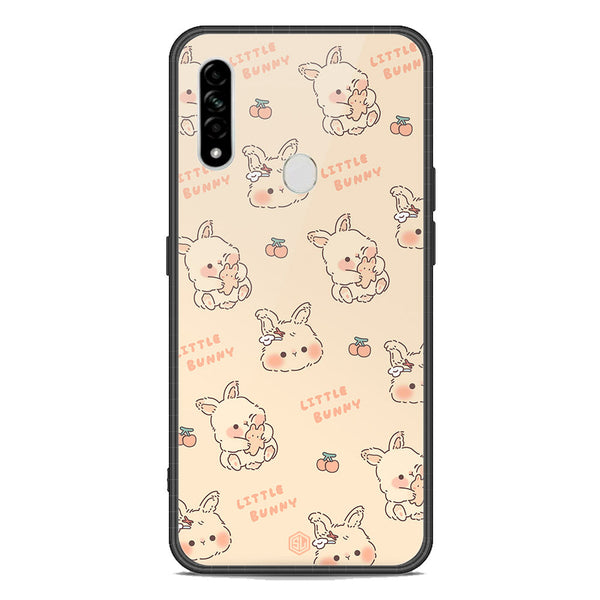 Cute Korean Design Series Soft Phone Case - Premium Glass Case - Design 2 - Oppo A8