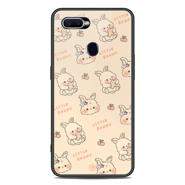 Cute Korean Design Series Soft Phone Case - Premium Glass Case - Design 2 - Oppo A7x