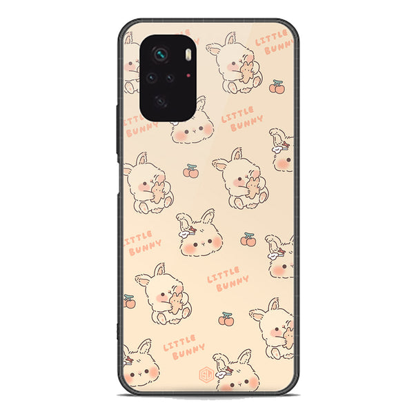 Cute Korean Design Series Soft Phone Case - Premium Glass Case - Design 2 - Xiaomi Redmi Note 10S