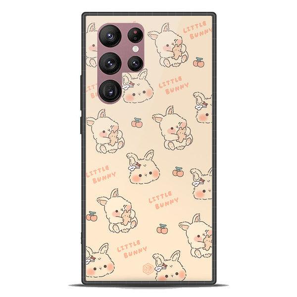 Cute Korean Design Series Soft Phone Case - Premium Glass Case - Design 2 - Samsung Galaxy S22 Ultra 5G