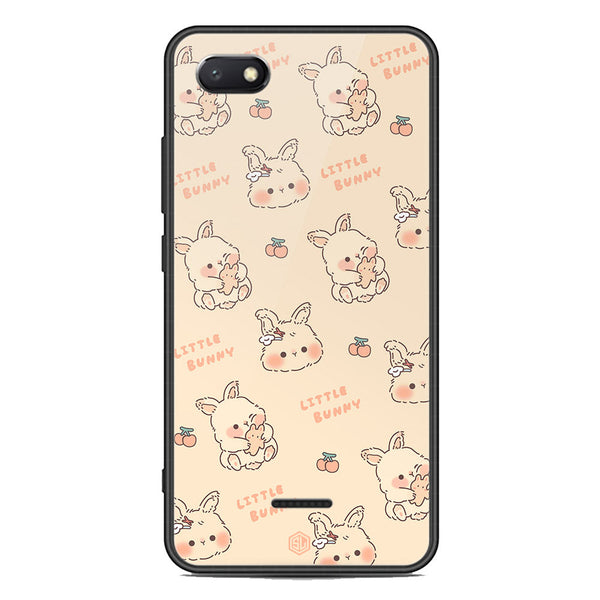Cute Korean Design Series Soft Phone Case - Premium Glass Case - Design 2 - Xiaomi Redmi 6A