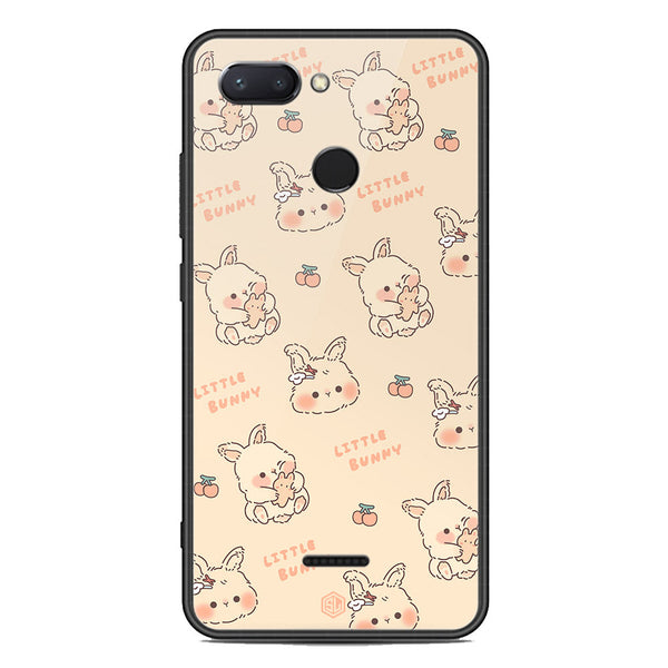 Cute Korean Design Series Soft Phone Case - Premium Glass Case - Design 2 - Xiaomi Redmi 6