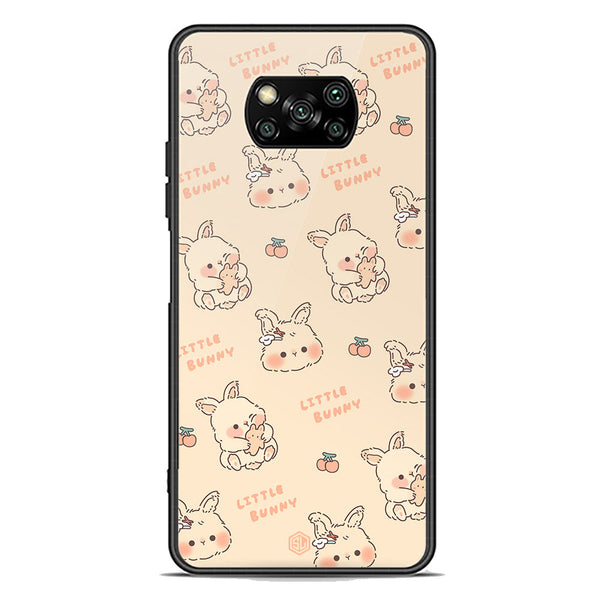 Cute Korean Design Series Soft Phone Case - Premium Glass Case - Design 2 - Xiaomi Poco X3
