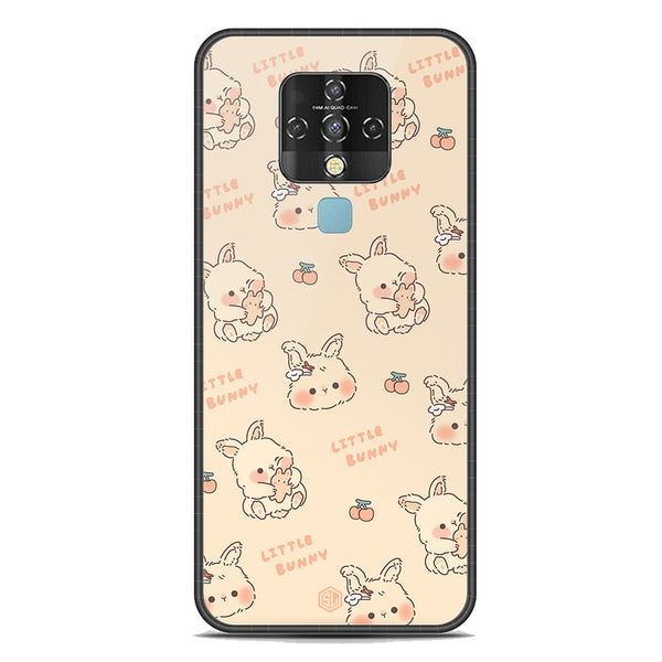 Cute Korean Design Series Soft Phone Case - Premium Glass Case - Design 2 - Tecno Camon 16