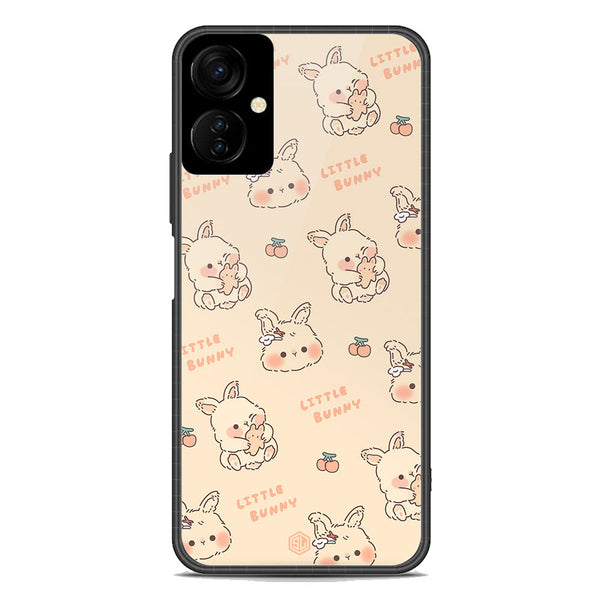 Cute Korean Design Series Soft Phone Case - Premium Glass Case - Design 2 - Tecno Spark 9T
