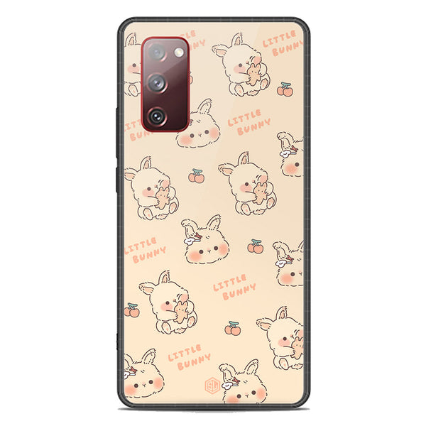 Cute Korean Design Series Soft Phone Case - Premium Glass Case - Design 2 - Samsung Galaxy S20 FE