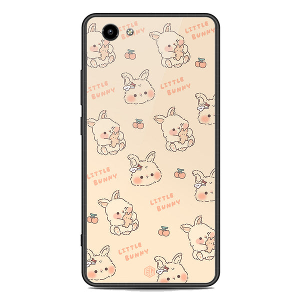 Cute Korean Design Series Soft Phone Case - Premium Glass Case - Design 2 - Vivo Y71