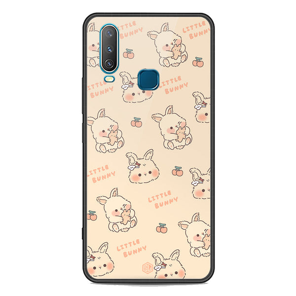Cute Korean Design Series Soft Phone Case - Premium Glass Case - Design 2 - Vivo Y17